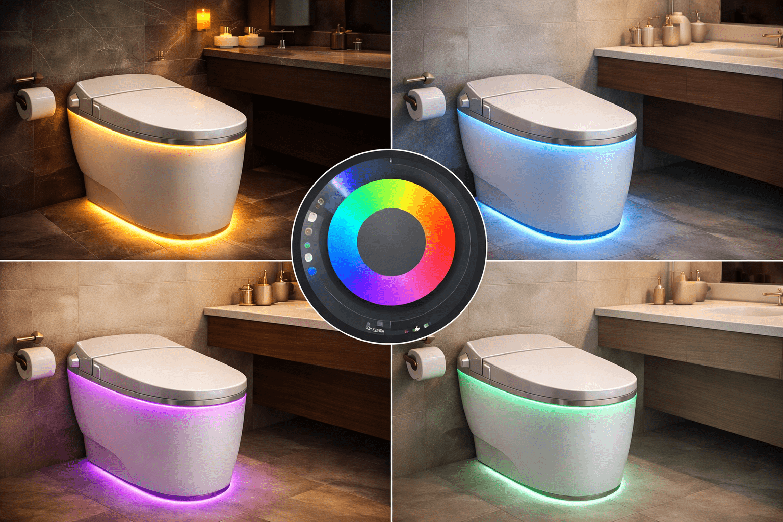 Customizable LED color scenes and mood lighting